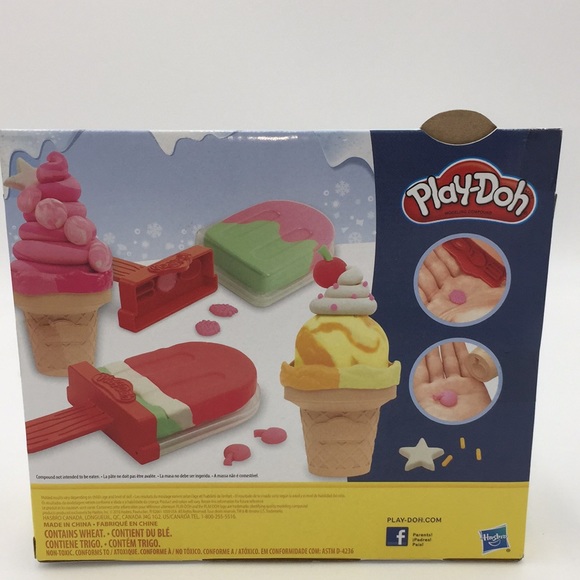 Play-Doh Ice Pop’s Ice Cream Cones Freezer Desserts Modeling Compound Hasbro New - Picture 8 of 9